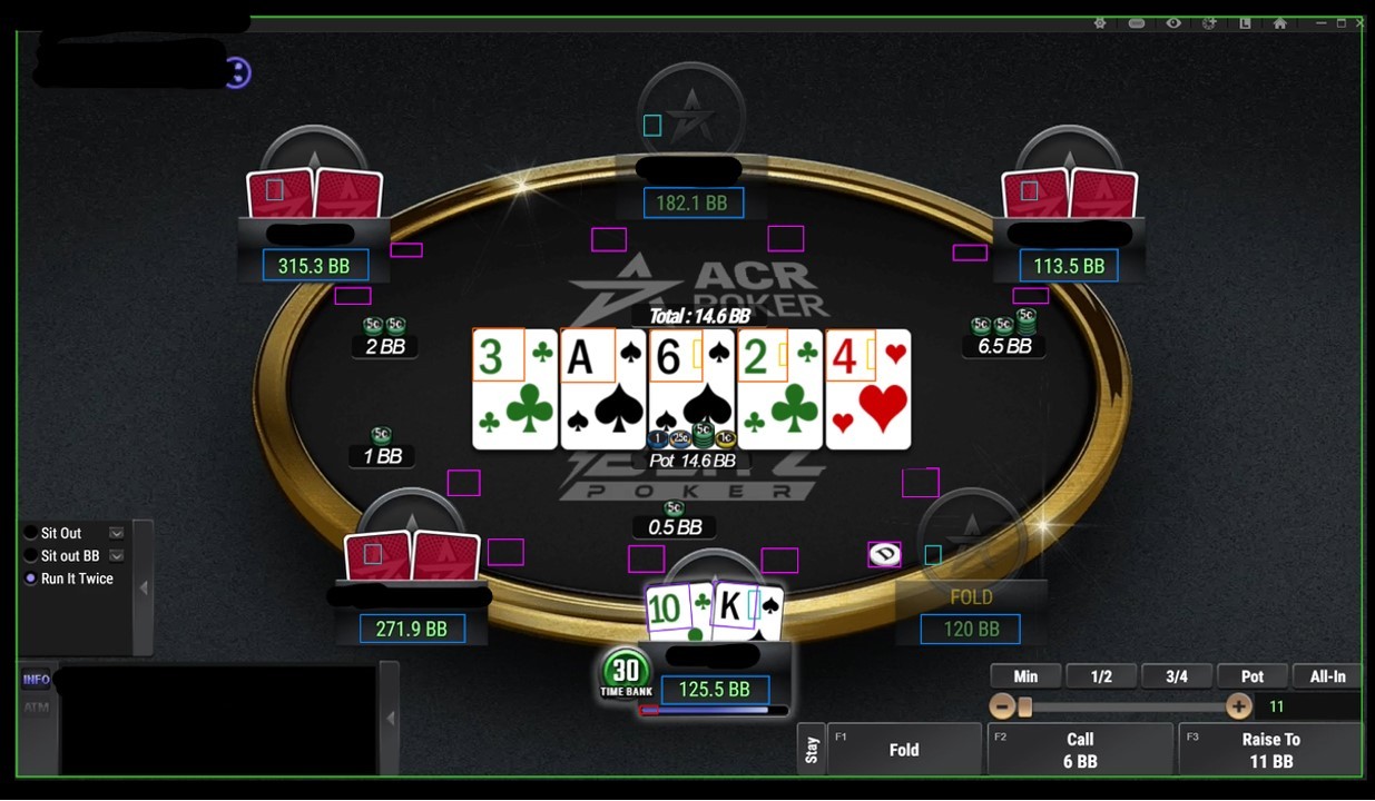 ACR example screen map