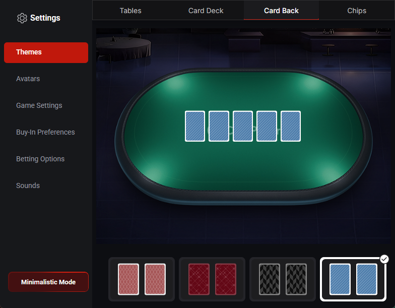 CoinPoker in-game setting 2