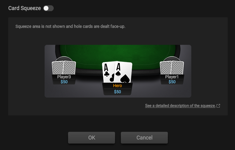 GGPoker card squeeze off