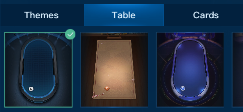XPoker table display